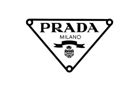 prada logo black.